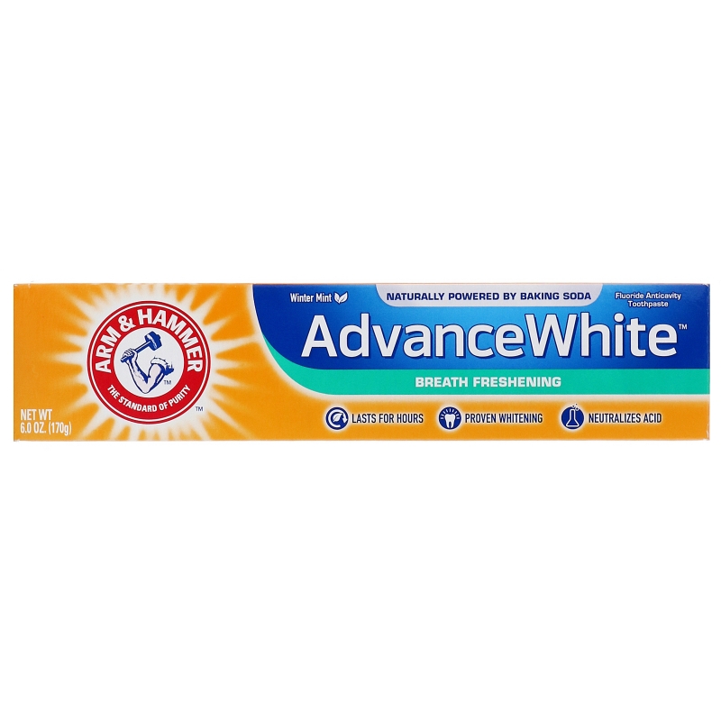 Arm & Hammer, AdvanceWhite, Breath Freshening Toothpaste, Winter Mint, 6.0 oz (170 g)