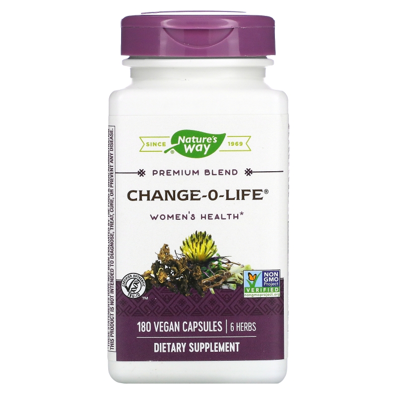 Nature's Way, Смесь 7 трав Change-O-Life, 440 мг, 180 капсул