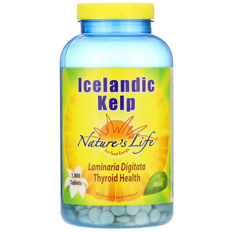 Nature's Life, Icelandic Kelp, 1,000 Tablets