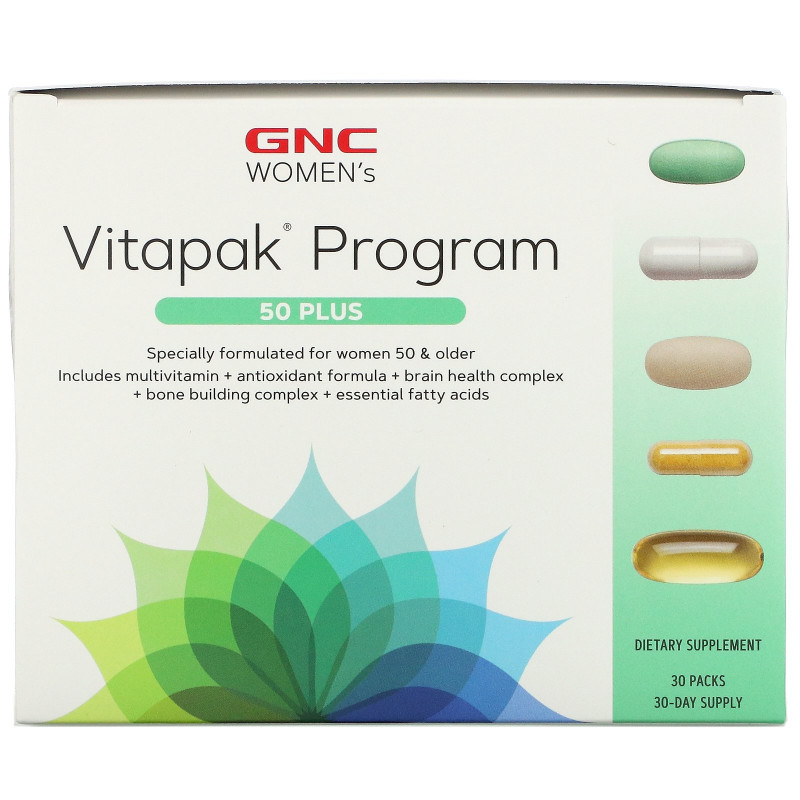 GNC, Women's Vitapak Program, 50 Plus, 30 Packs