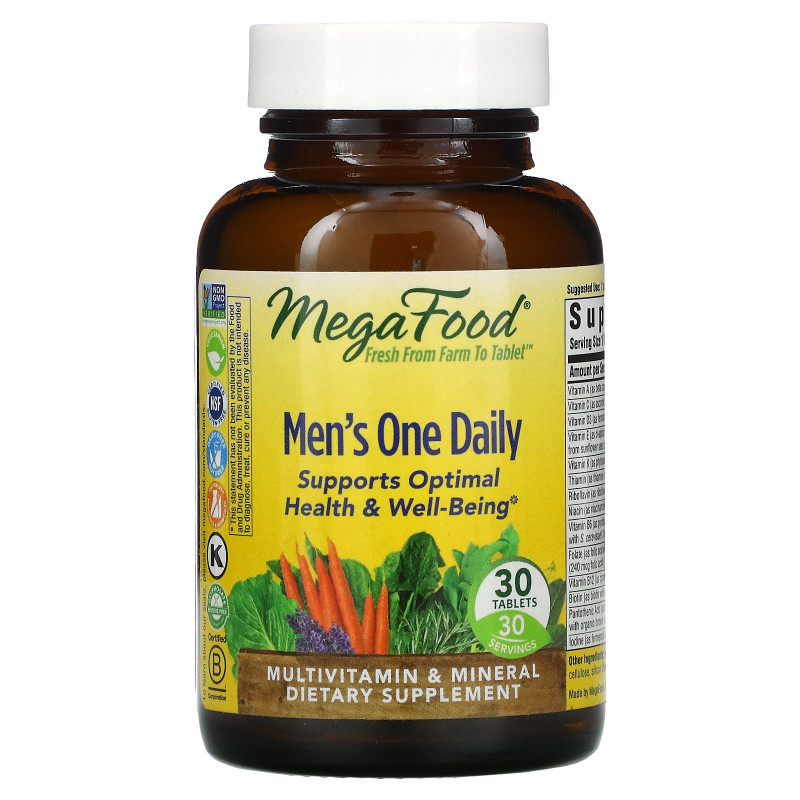 MegaFood, Men’s One Daily , 30 Tablets