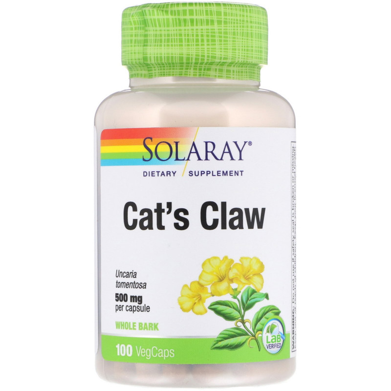 Solaray, Cat's Claw, 500 mg, 100 VegCaps