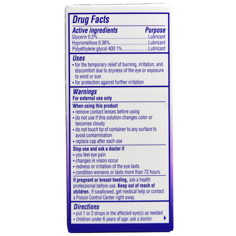 Visine, Sterile, Tired Eye Dry Eye Relief, 1/2 fl oz (15 ml)