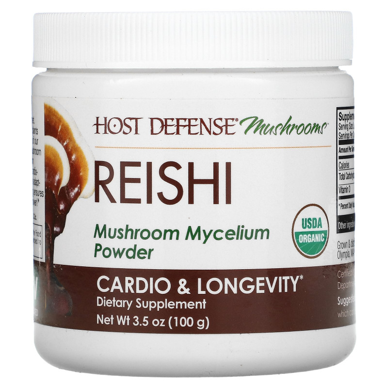 Fungi Perfecti, Reishi, Mushroom Mycelium Powder, Cardio & Longevity, 3.5 oz (100 g)