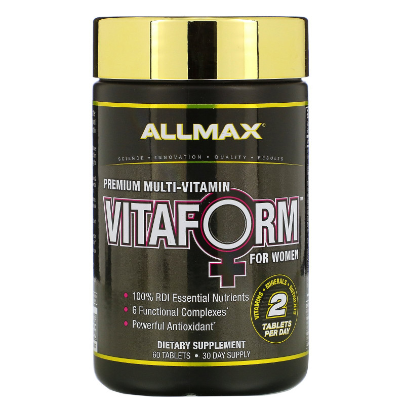 ALLMAX Nutrition, Vitaform, мультивитамин премиального качества для женщин, 60 таблеток