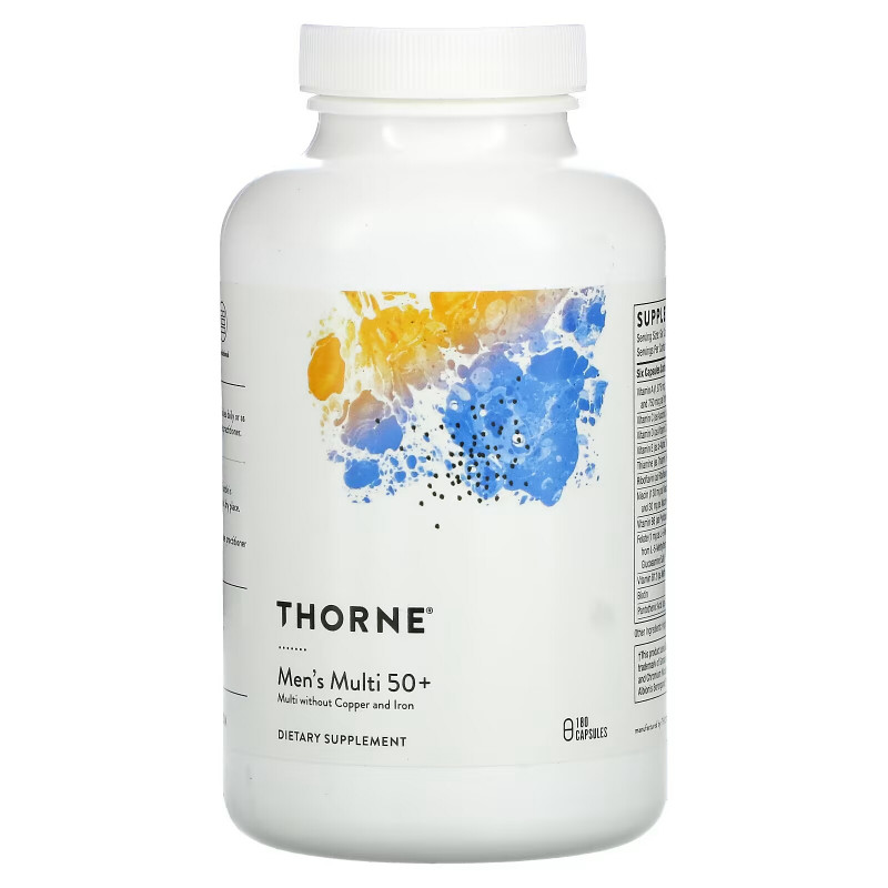 Thorne Research, Men's Multi 50+, 180 Capsules