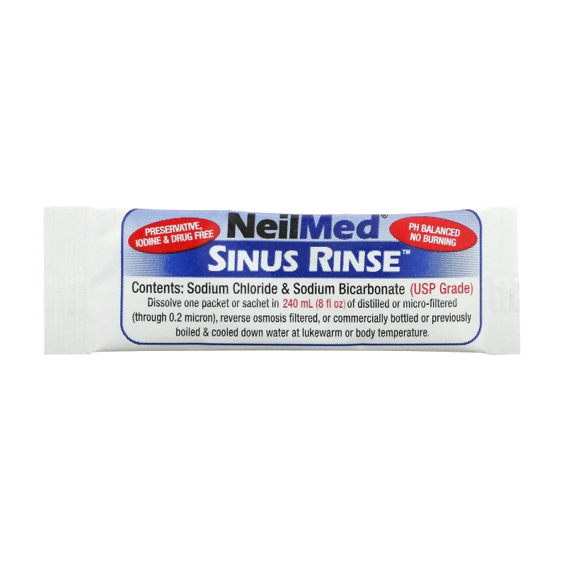 NeilMed, Sinus Rinse, All Natural Relief, 100 Premixed Packets