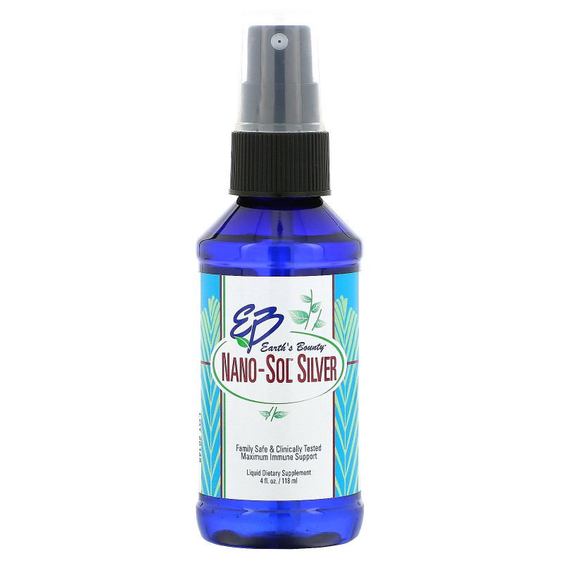 Earth's Bounty, Nano-Sol Silver, Spray, 4 fl oz (118 ml)