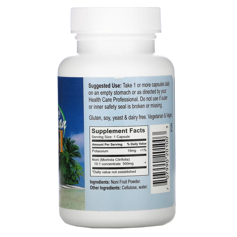 Earth's Bounty Noni Fruit Hawaiian 500 mg 60 Veggie Caps