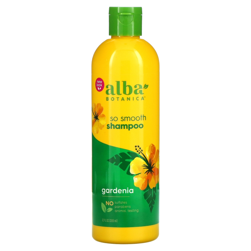 Alba Botanica Натуральный гавайский шампунь смягчающая гардения, для бережного очищения и питания волос, 12 жидких унций (355 мл)