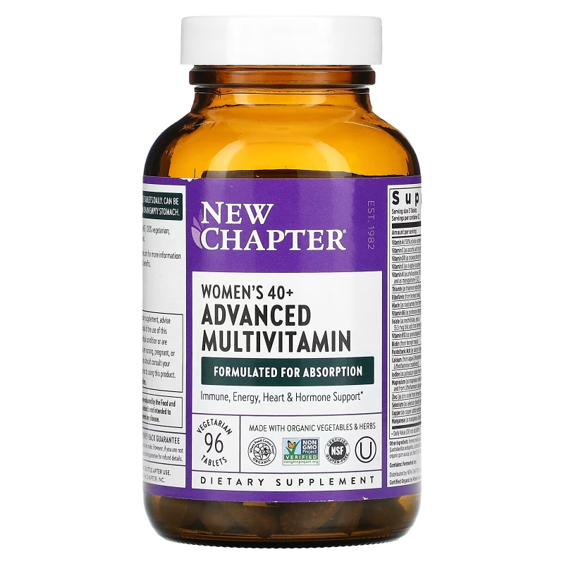 New Chapter, 40+ Every Woman II, Multivitamin, 96 Таблеток