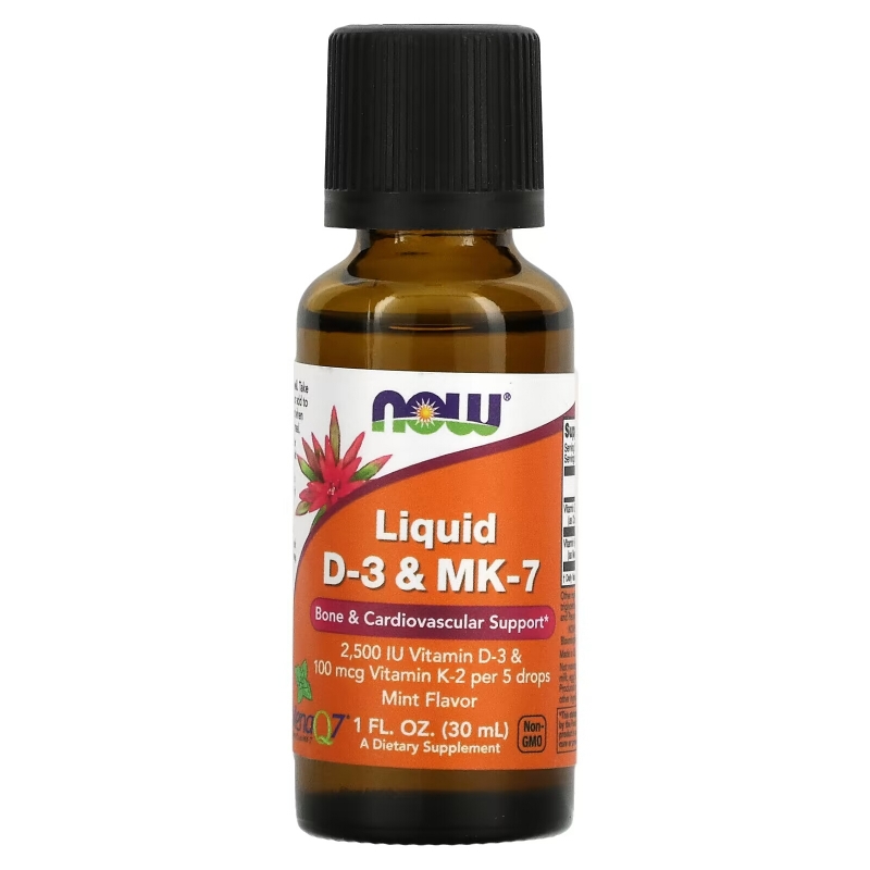 Now Foods, Liquid D-3 & MK-7, 1 fl oz (30 ml)