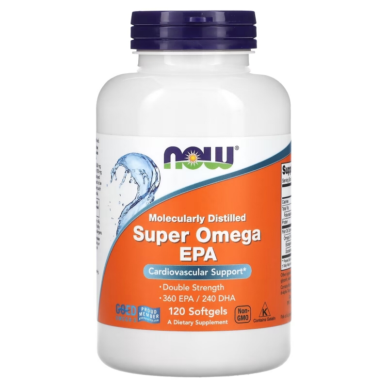 Now Foods Super EPA Молекулярно дистиллированный 120 капсул