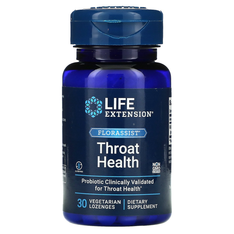 Life Extension, Florassist, Throat Health, 30 Lozenges