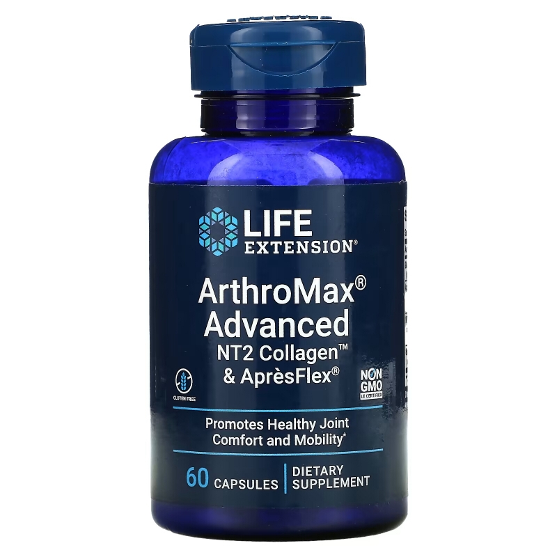 Life Extension, ArthroMax Advanced, NT2 Collagen & ApresFlex, 60 Vegetarian Capsules