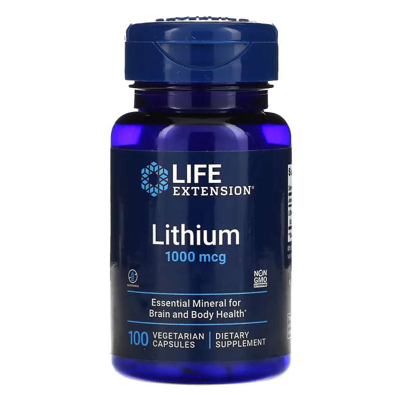 Life Extension, Lithium, 1,000 mcg, 100 Vegetarian Capsules