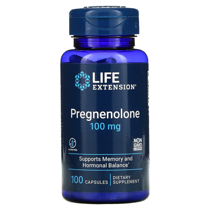 Life Extension Pregnenolone 100 mg 100 Capsules