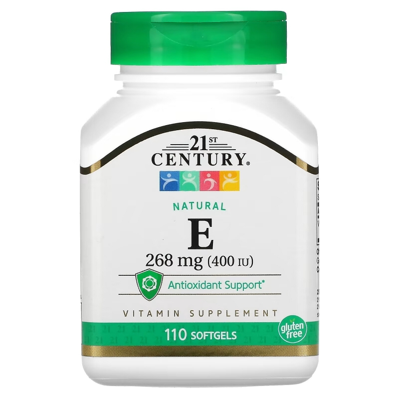 21st Century, E, Natural, 400 IU, 110 Softgels