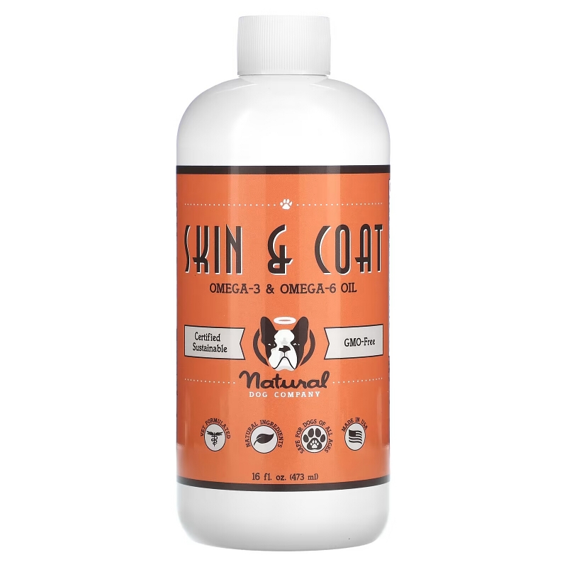 Natural Dog Company, Skin & Coat, Omega-3 & Omega-6 Oil, 16 oz (473 ml)