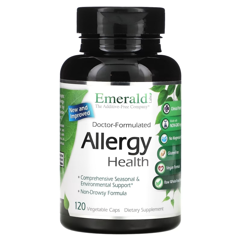 Emerald Laboratories, Doctor-Formulated Allergy Health, 120 Vegetable Caps