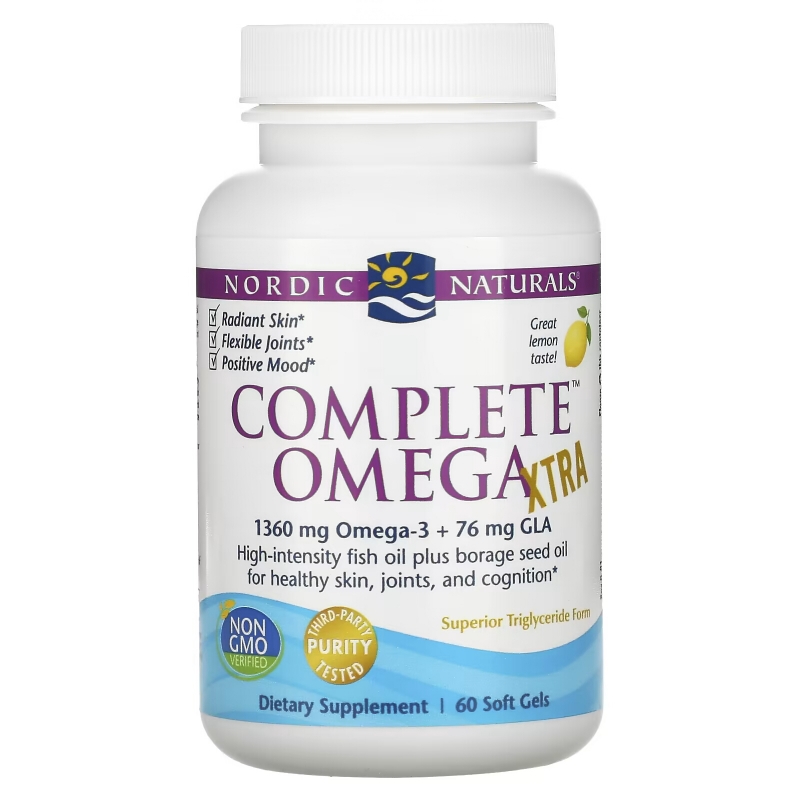 Nordic Naturals Complete Omega Xtra Lemon 1000 mg 60 Soft Gels