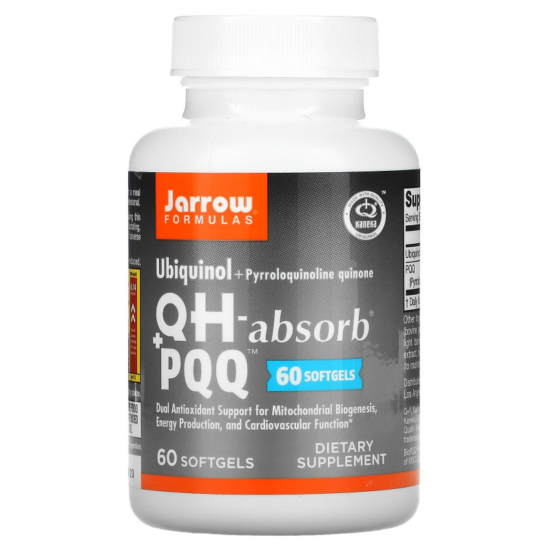 Jarrow Formulas, Ubiquinol, QH+ PQQ, 60 Softgels