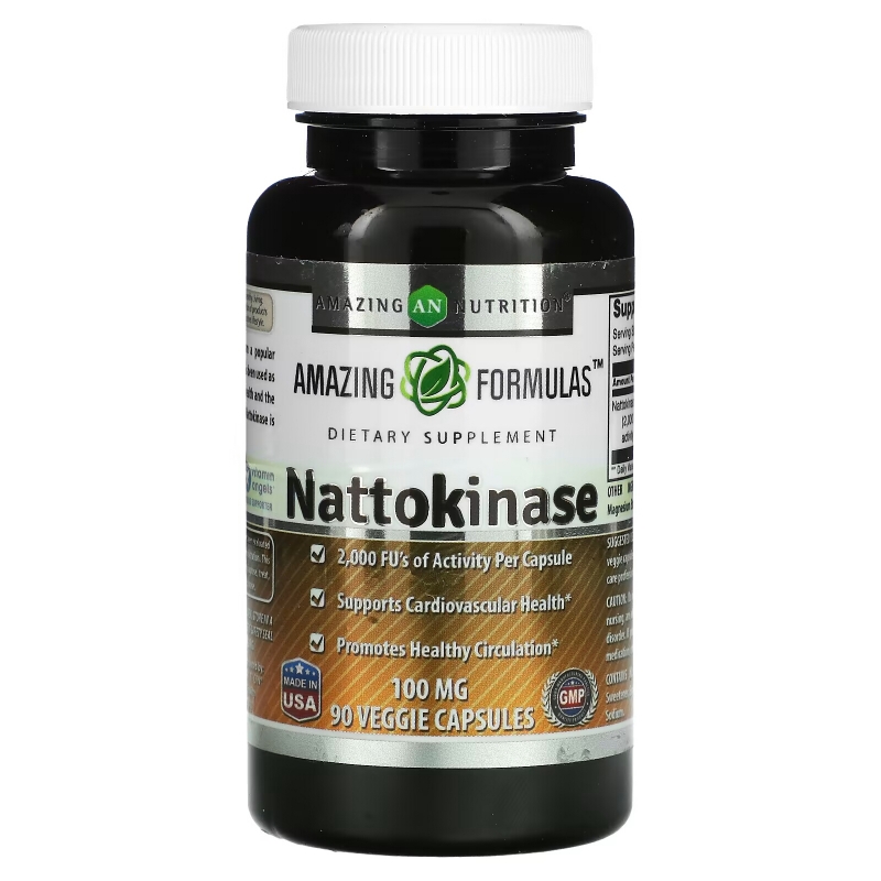 Amazing Nutrition, Nattokinase, 100 mg, 90 Veggie Capsules