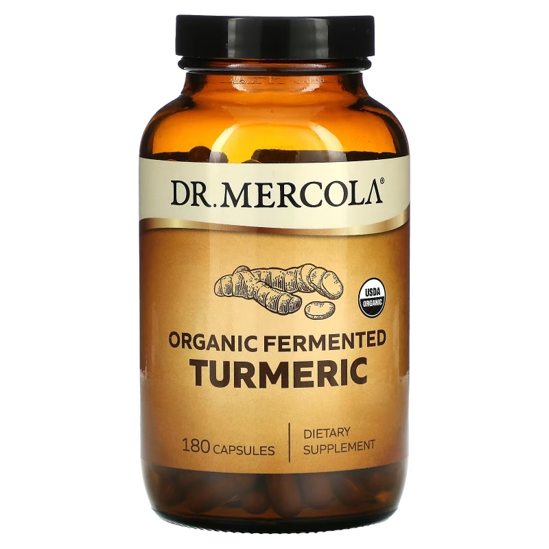 Dr. Mercola, Fermented Turmeric, 180 Capsules