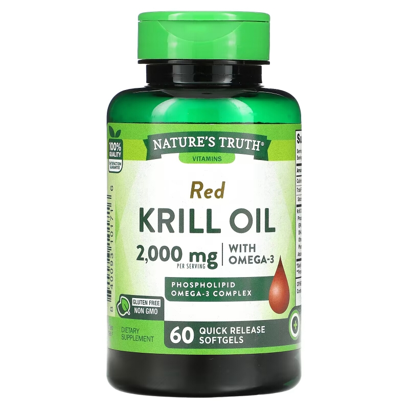 Nature's Truth, Red Krill Oil with Omega-3, 2,000 mg, 60 Quick Release Softgels