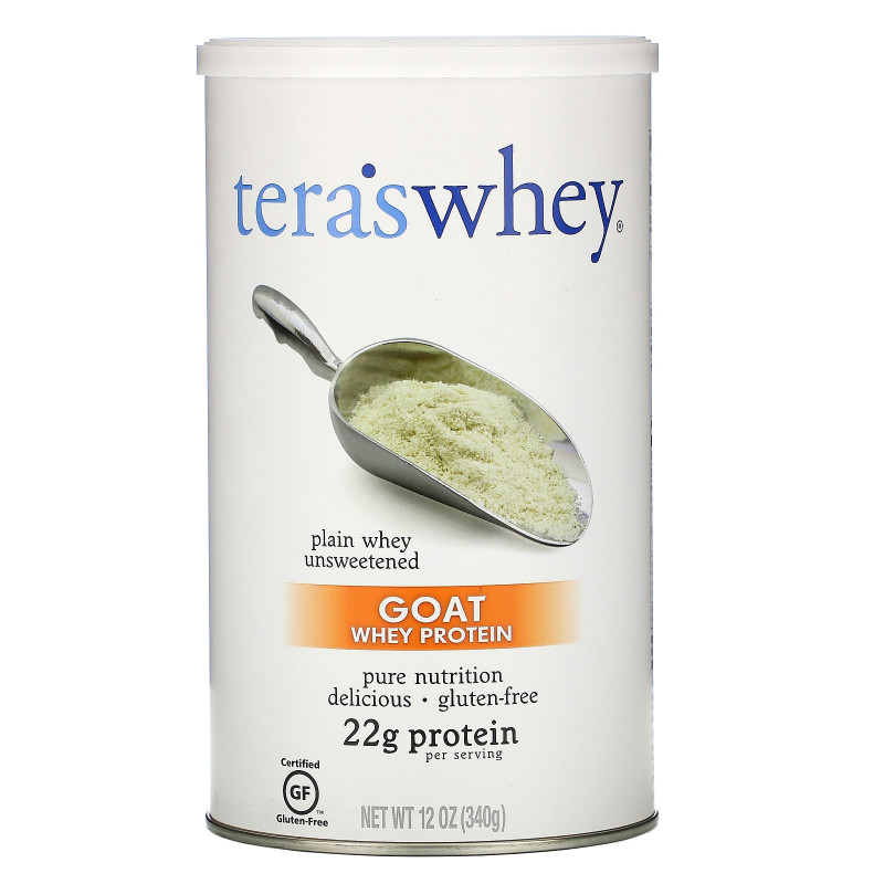 Tera's Whey, Козий сывороточный протеин, простая несладкая сыворотка, 12 унций (340 г)