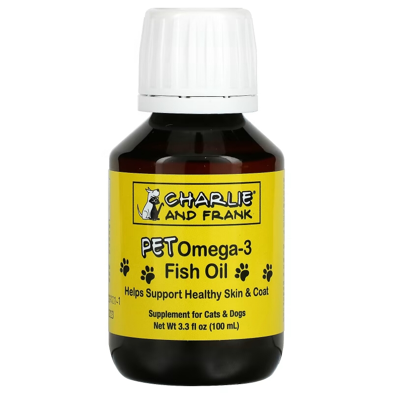 Charlie and Frank, Pet Omega-3 Fish Oil, For Cats & Dogs, 3.3 fl oz (100 ml)