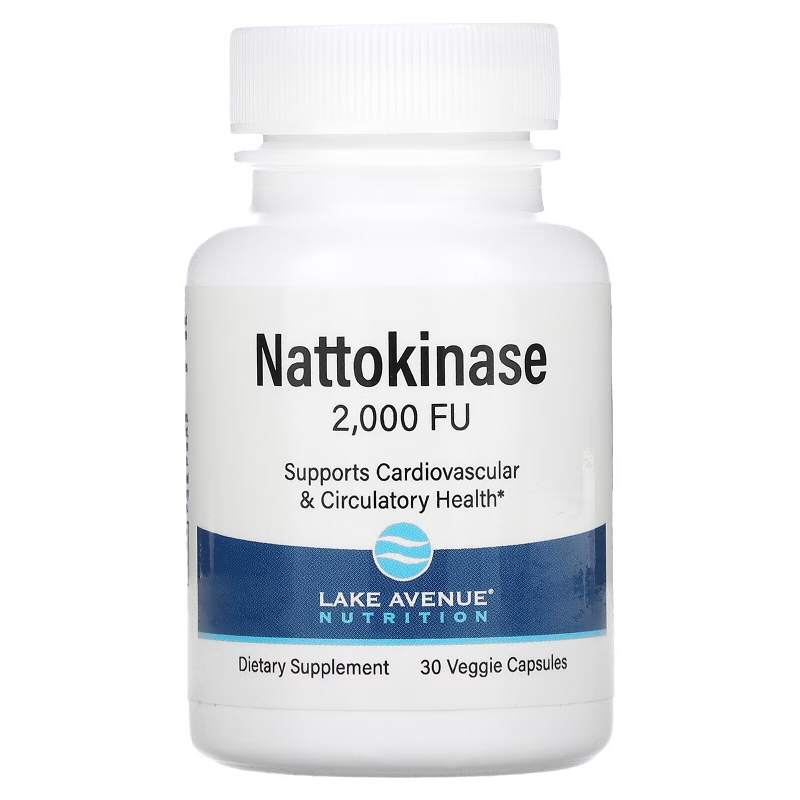 Lake Avenue Nutrition, Nattokinase, Proteolytic Enzyme, 2,000 FUs, 30 Veggie Capsules