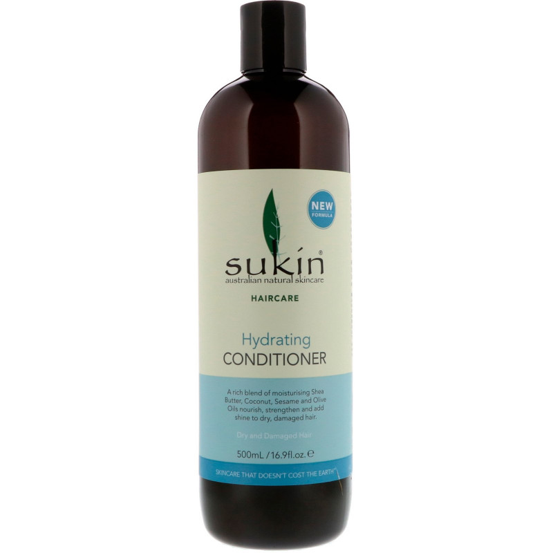 Sukin, Hydrating Conditioner, Dry and Damaged Hair, 16.9 fl oz (500 ml)