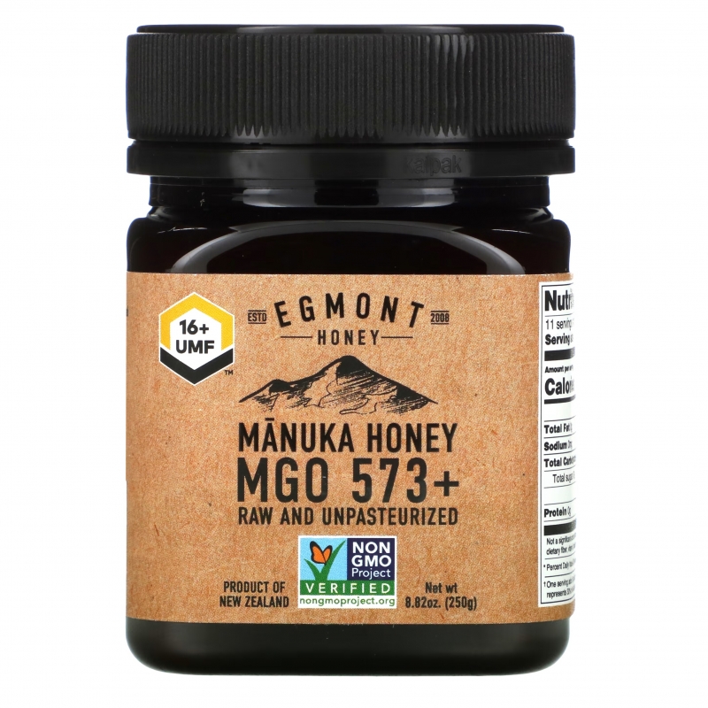 Egmont Honey, Manuka Honey, Raw And Unpasteurized, 573+ MGO, 8.82 oz (250 g)